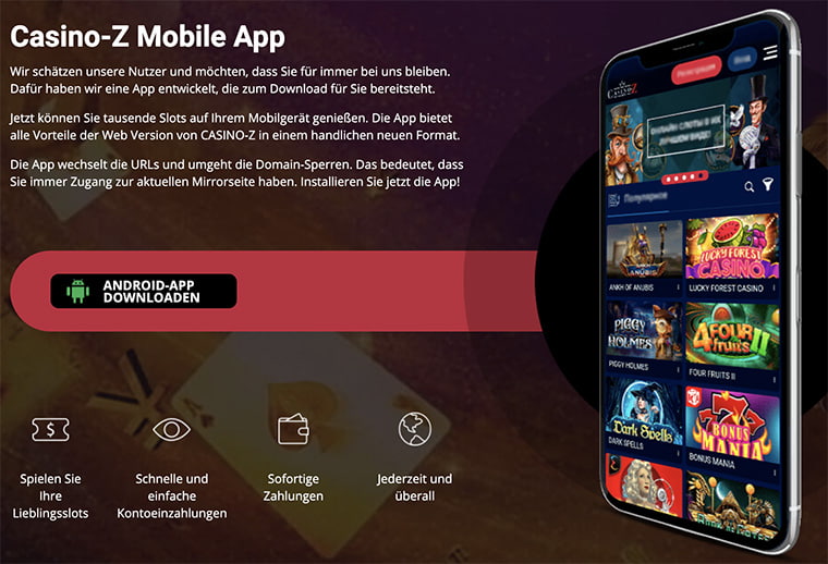 casino z mobile app